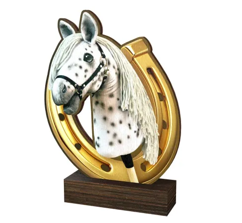 Dřevěná plaketa WF374 | Jezdectví Výška cm: 15,5