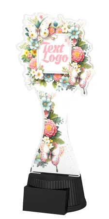 Akrylátová trofej ACUTCM136 | Květinová edice Výška cm: 23