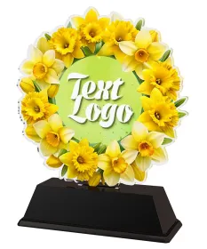 Akrylátová trofej FA200M42 | Květinová edice Výška cm: 10, Šířka cm: 6