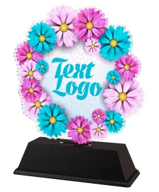 Akrylátová trofej FA200M43 | Květinová edice Výška cm: 16, Šířka cm: 13