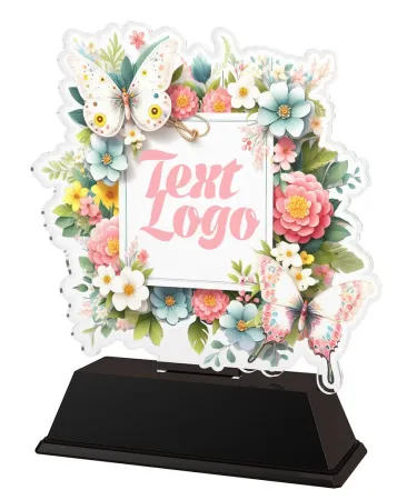 Akrylátová trofej FA200M44 | Květinová edice Výška cm: 15, Šířka cm: 12