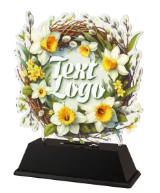 Akrylátová trofej FA200M45 | Květinová edice Výška cm: 15, Šířka cm: 12