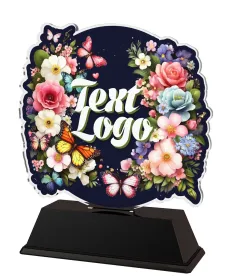 Akrylátová trofej FA200M46 | Květinová edice Výška cm: 16, Šířka cm: 13