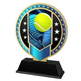 Kovová trofej SAM03M22 | Padel Výška cm: 13, Barva: stříbro
