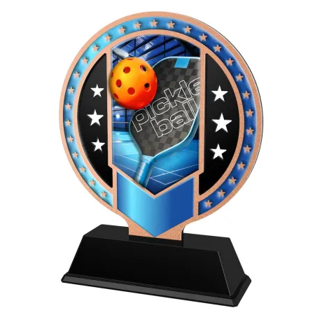 Kovová trofej SAM03M27 | Pickleball Výška cm: 17, Barva: bronz