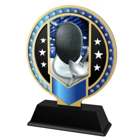 Kovová trofej SAM03M28 | Šerm Výška cm: 17, Barva: zlato