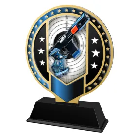 Kovová trofej SAM03M30 | Střelba Výška cm: 17, Barva: bronz