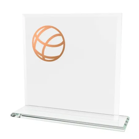 Skleněná trofej CRM20241M01 | Petanque Výška cm: 15, Šířka cm: 15, Barva: Stříbro