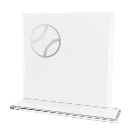 Skleněná trofej CRM20241M09 | Baseball Výška cm: 17, Šířka cm: 17, Barva: Zlato