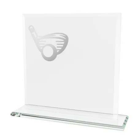 Skleněná trofej CRM20241M11 | Golf Výška cm: 17, Šířka cm: 17, Barva: Zlato