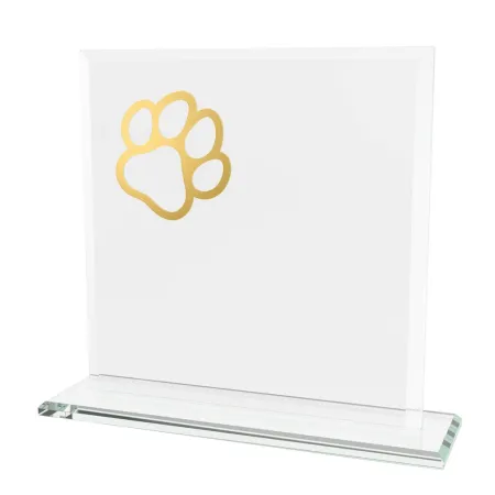 Skleněná trofej CRM20241M19 | Kynologie Výška cm: 15, Šířka cm: 15, Barva: Bronz