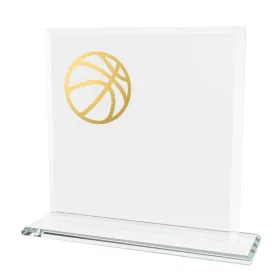 Skleněná trofej CRM20241M20 | Basketball Výška cm: 15, Šířka cm: 15, Barva: Bronz