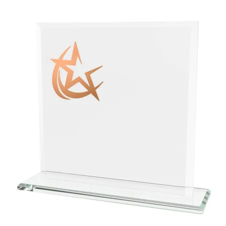 Skleněná trofej CRM20241M21 | Univerzální Výška cm: 17, Šířka cm: 17, Barva: Zlato