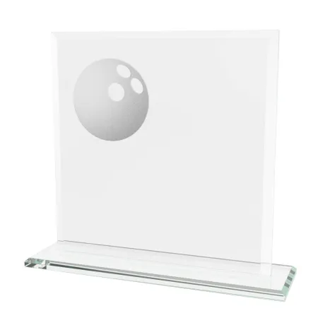 Skleněná trofej CRM20241M23 | Bowling Výška cm: 15, Šířka cm: 15, Barva: Bronz