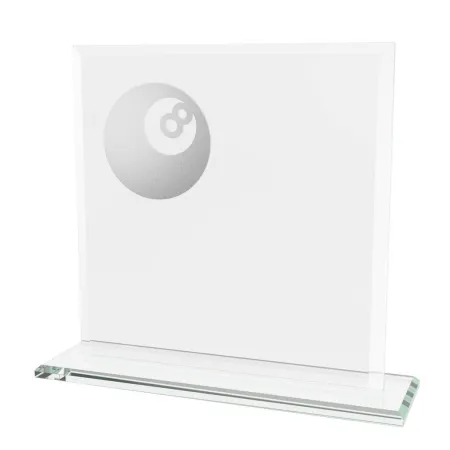 Skleněná trofej CRM20241M24 | Biliard Výška cm: 17, Šířka cm: 17, Barva: Bronz