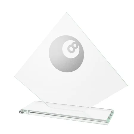 Skleněná trofej CRM202405M03 | Biliard Výška cm: 13,5, Barva: Zlato