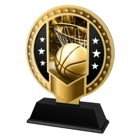 Kovová trofej SAMR03M01 | Basketball Výška cm: 13, Barva: zlato