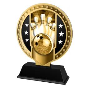 Kovová trofej SAMR03M09 | Bowling Výška cm: 13, Barva: stříbro