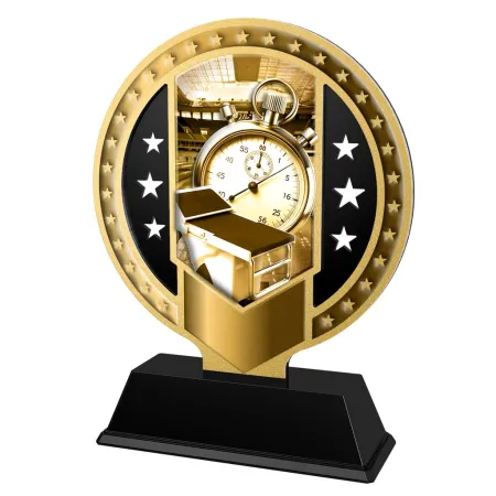 Kovová trofej SAMR03M13 | Plavání Výška cm: 17, Barva: stříbro