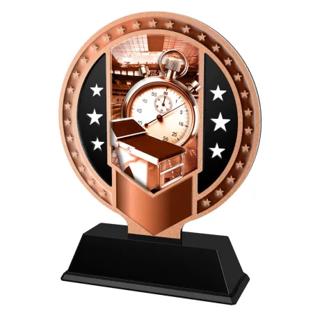 Kovová trofej SAMR03M13 | Plavání Výška cm: 17, Barva: stříbro