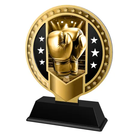 Kovová trofej SAMR03M14 | Bojová umění Výška cm: 15, Barva: zlato