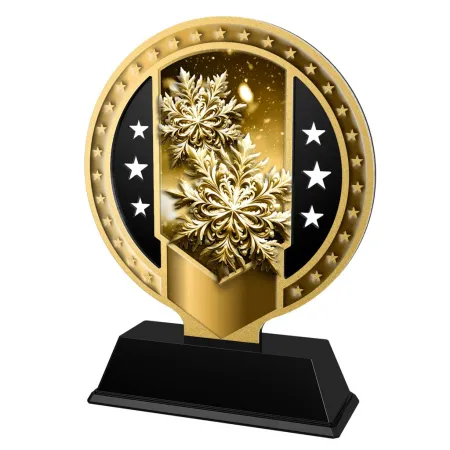 Kovová trofej SAMR03M18 | Zima Výška cm: 17, Barva: bronz