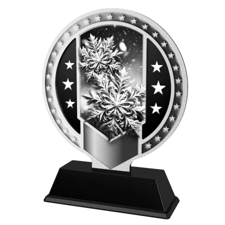 Kovová trofej SAMR03M18 | Zima Výška cm: 17, Barva: bronz