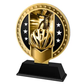 Kovová trofej SAMR03M19 | Cyklistika Výška cm: 13, Barva: zlato