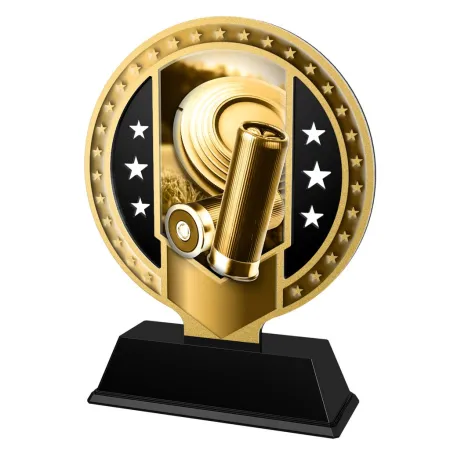 Kovová trofej SAMR03M26 | Střelba Výška cm: 17, Barva: bronz