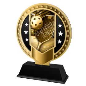 Kovová trofej SAMR03M27 | Pickleball Výška cm: 13, Barva: zlato