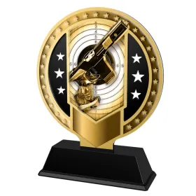 Kovová trofej SAMR03M30 | Střelba Výška cm: 17, Barva: stříbro