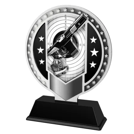 Kovová trofej SAMR03M30 | Střelba Výška cm: 13, Barva: zlato