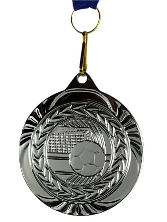 Medaile MDS0040 | Fotbal Barva: stříbro, Stuha: ST3