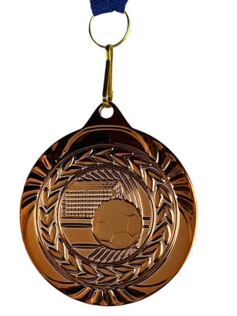 Medaile MDS0040 | Fotbal Barva: stříbro, Stuha: ST3