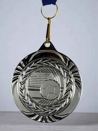 Medaile MDS0040 | Fotbal Barva: stříbro, Stuha: ST3