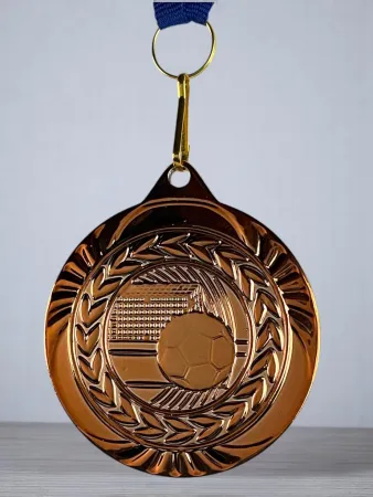 Medaile MDS0040 | Fotbal Barva: stříbro, Stuha: ST3