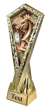 Sportovní pohár AY1M08 | Šachy Výška 27cm, barva: stříbro