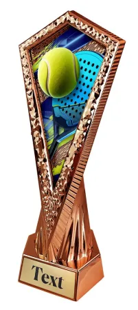 Sportovní pohár AY1M17 | Padel Výška 27cm, barva: bronz