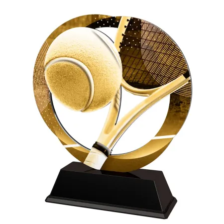 Kovová trofej SAM02M03 | Tenis Výška cm: 13, Barva: bronz