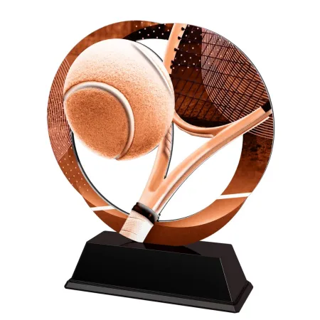 Kovová trofej SAM02M03 | Tenis Výška cm: 13, Barva: bronz
