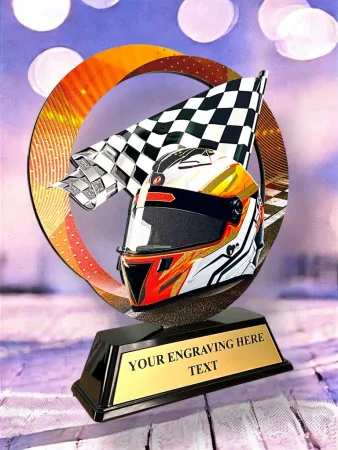 Kovová trofej SAM02M11 | Motorsport Výška cm: 13, Barva: bronz