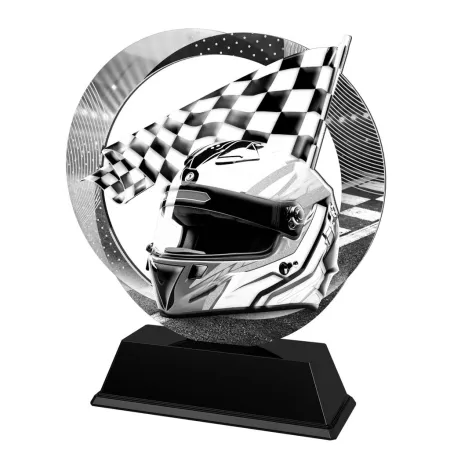 Kovová trofej SAM02M11 | Motorsport Výška cm: 13, Barva: bronz