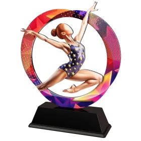 Kovová trofej SAM02M21 | Gymnastika Výška cm: 13, Barva: bronz