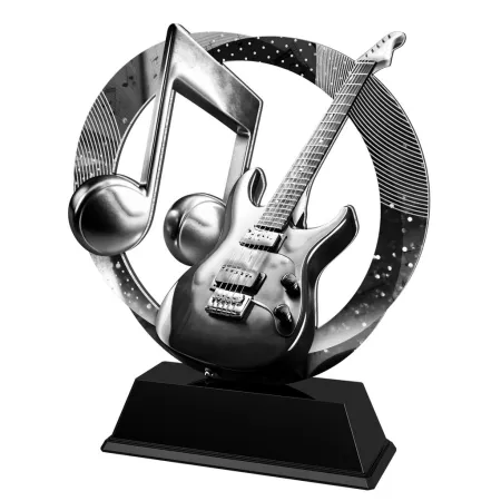 Kovová trofej SAM02M28 | Hudba Výška cm: 13, Barva: bronz