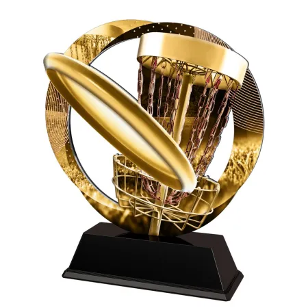 Kovová trofej SAM02M30 | Discgolf Výška cm: 13, Barva: bronz