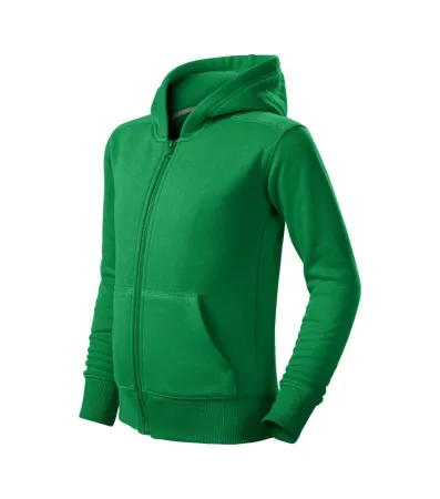 Mikina dětská Trendy Zipper 412 - 122 cm/6 let - středně zelená