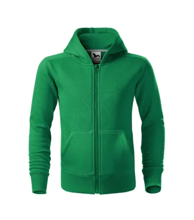 Mikina dětská Trendy Zipper 412 - 122 cm/6 let - středně zelená