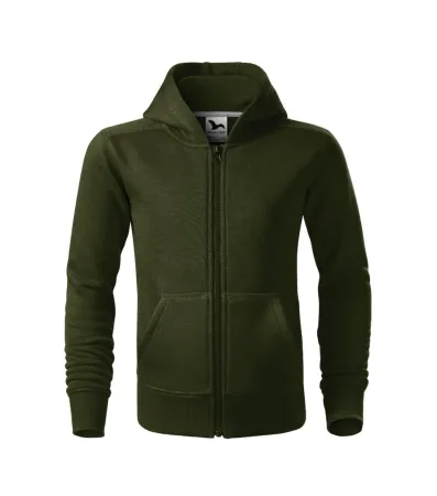 Mikina dětská Trendy Zipper 412 - 122 cm/6 let - military