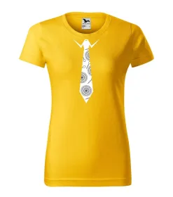 Tričko dámské s potiskem DARTS TIE - yellow XXL