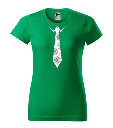Tričko dámské s potiskem DARTS TIE - green S